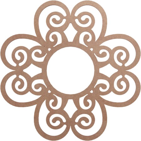 Ekena Millwork Cohen Wood Fretwork Pierced Ceiling Medallion, Wood (Paint Grade), 24"OD x 8 1/4"ID x 3/8"T CMWP24X24X0375COMF